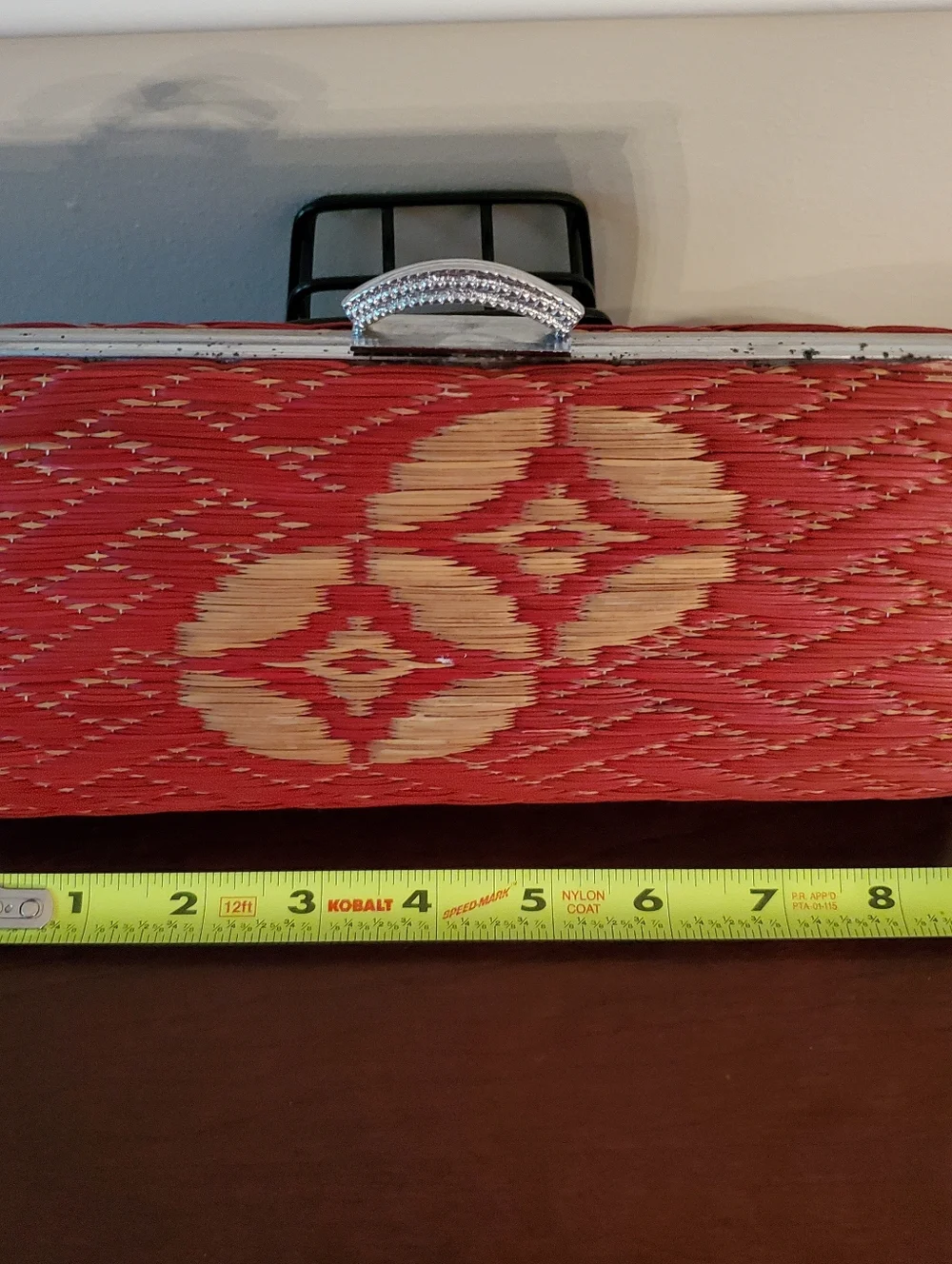 Vintage Japanese Igusa (Woven Grass) Kimono Clutch